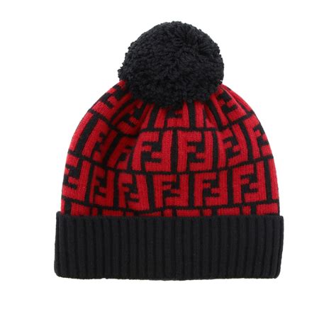 prezzo cappellino di fendi in lana con logo|Cappellino in lana con logo (Nero) .